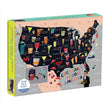 COCKTAIL MAP OF THE USA 1000 PC PUZZLE